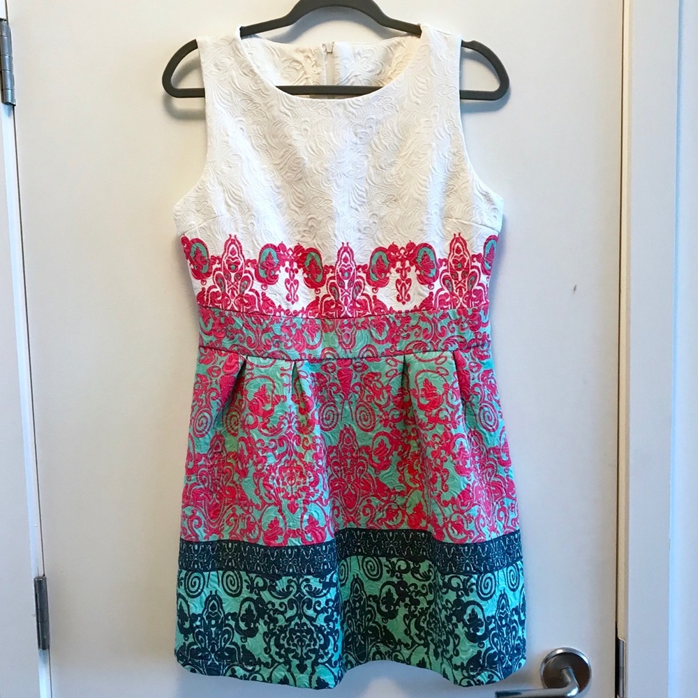 Floral Print Multicolor Summer Dress Wedding Party